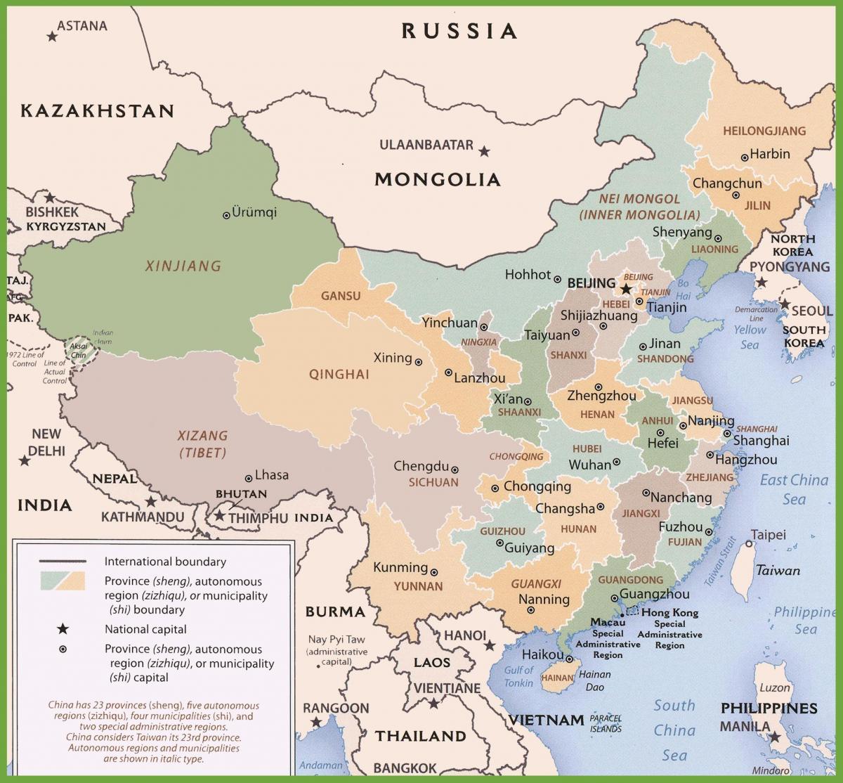 الصين على الخريطة