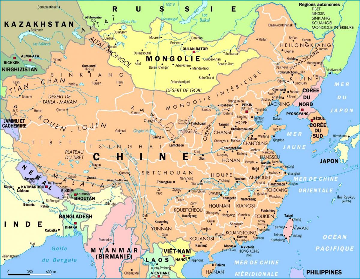 خريطة مدينة الصين